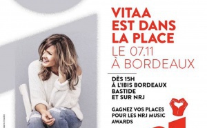 Vitaa en concert avec NRJ à Bordeaux