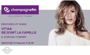 Vitaa invitée de Champagne FM