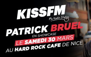 Patrick Bruel en showcase pour KISS FM