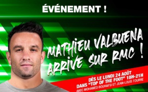 Mathieu Valbuena arrive sur RMC dans "Top of the Foot"