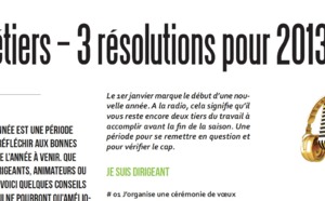 3 métiers – 3 résolutions pour 2013