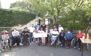 RTS remet un chèque à l'association "Lo Camin del Sol"