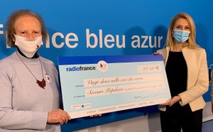 Radio France remet un chèque aux sinistrés de la tempête Alex 