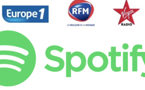 Europe 1, RFM et Virgin Radio concluent un accord avec Spotify