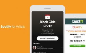 Spotify élargit sa fonctionnalité listant des concerts virtuels