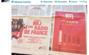 RTL vs NRJ : le tweet de Frank Lanoux