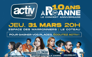 Un concert anniversaire pour les 10 ans d'Activ Radio à Roanne