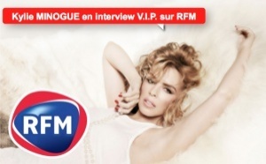 Kylie Minogue en interview V.I.P. sur RFM 