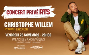RTS : un concert privé avec Christophe Willem