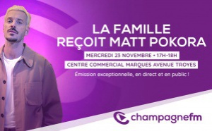 Matt Pokora est l'invité de Champagne FM 