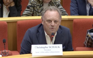 Christophe Schalk, président du SIRTI, hier matin au Sénat
