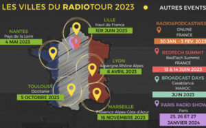 5 villes et 5 dates pour le RadioTour en 2023 