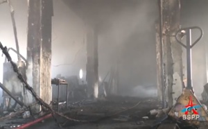 Incendie à Radio France : les images des Pompiers de Paris