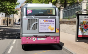 À Dijon, K6FM s'affiche sur les bus de la ville