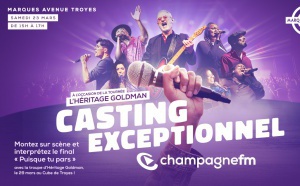 Champagne FM : un casting pour intégrer la troupe Héritage Goldman