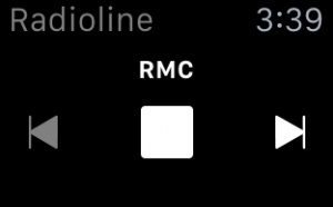 Radioline sort son application Apple Watch