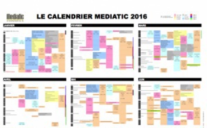 Le calendrier Mediatic 2016 est arrivé