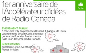 Radio-Canada : l'accélérateur d'idées a 1 an