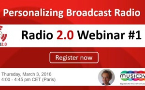 Assistez au Webinar : "Personalizing Broadcast Radio"