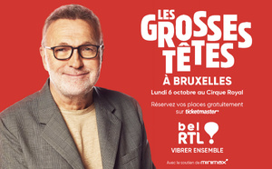 Laurent Ruquier anime "Les Grosses Têtes" à Bruxelles