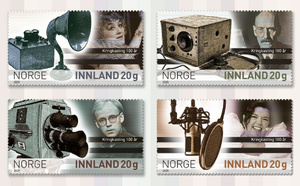 La radio norvégienne souffle ses 100 bougies avec quatre timbres symboliques