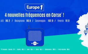 Europe 1 : quatre nouvelles fréquences en Corse