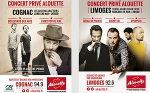 Deux concerts privés proposés par Alouette