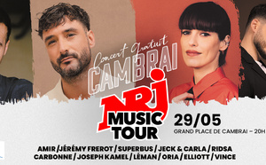 Le NRJ Music Tour s’installe à Cambrai pour un concert gratuit 