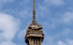 TDF programme huit nuits d'interventions techniques au sommet de la tour Eiffel