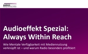 Audioeffekt : la radio affiche le plus fort "Mental Market Share" avec 17.5%