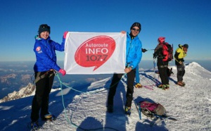 Les 25 ans d'Autoroute Info au sommet du Mont-Blanc