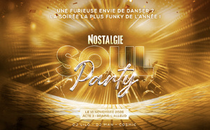 Nostalgie organise la 28e édition de sa Soulparty le 10 novembre