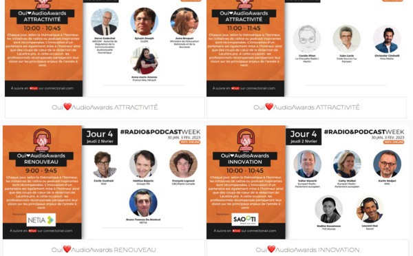 Tout ce qu’il se fait de mieux réuni à la Radio&amp;Podcast Week