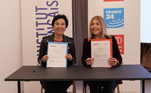 Le 9 avril 2024, le groupe France Médias Monde et l’Institut français ont signé le renouvellement de leur partenariat pour une durée de trois ans. 