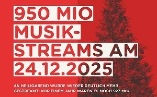  950 millions de streams pour Noël en Allemagne
