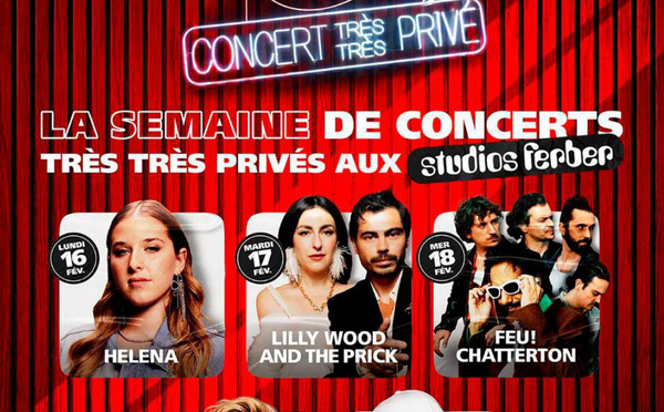 Une semaine de concerts très très privés sur RTL2, du 16 au 20 février 