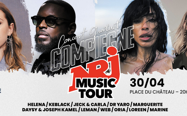 NRJ réunit 12 artistes pour un concert gratuit à Compiègne