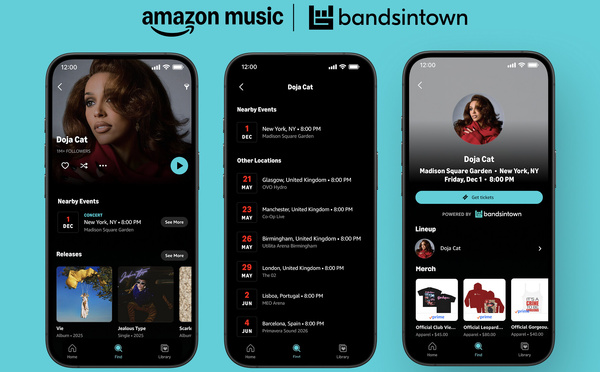 Amazon Music s’appuie sur Bandsintown pour enrichir l’expérience audio