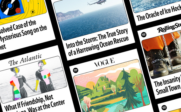 Spotify transforme les articles de presse en contenus audio