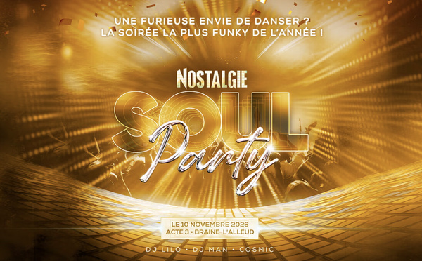 Nostalgie organise la 28e édition de sa Soulparty le 10 novembre