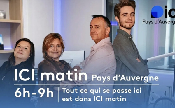 ICI Matin Pays d'Auvergne devient la 44e matinale filmée du réseau ICI
